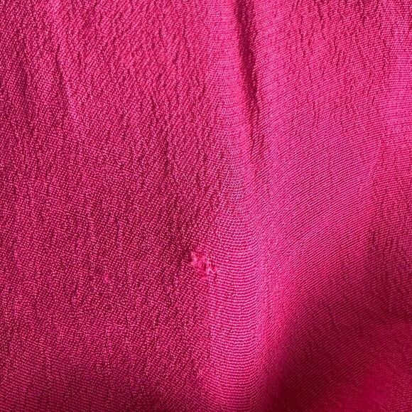 Maeve Pink Resort Faux Wrap Asymmetrical Hem Puff Sleeves Mini Dress Women’s 6 - Picture 9 of 9